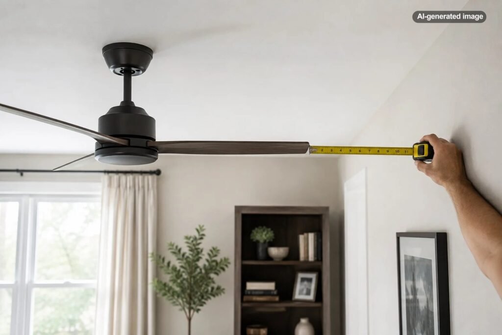 How Much Clearance Does a Ceiling Fan Need From the Wall?