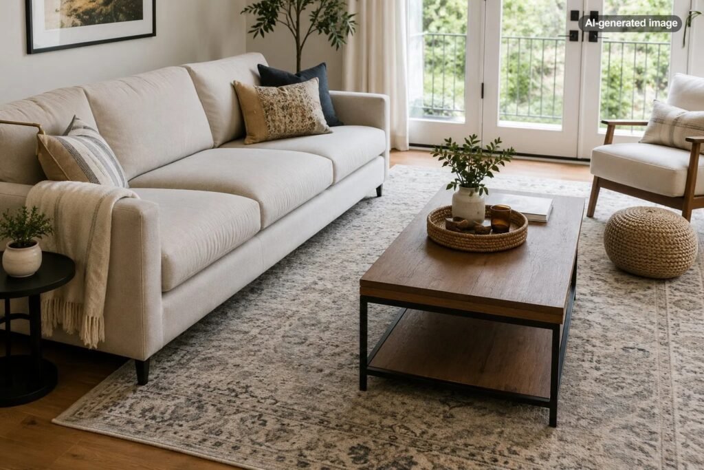 How Much Space Should Be Between a Sofa and Coffee Table?