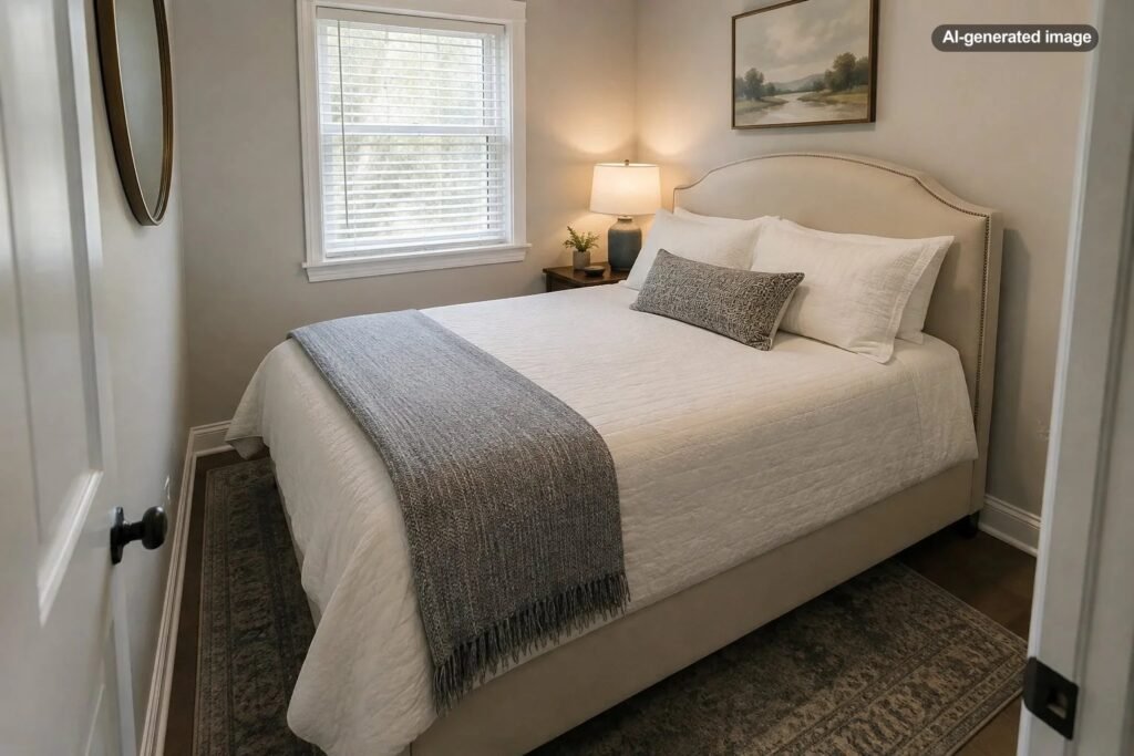 Is a Queen Bed Too Large for a Small Guest Room?