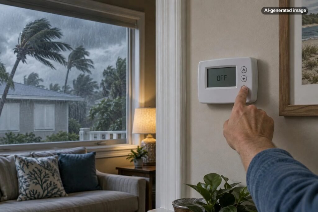 Should You Turn Off Your Air Conditioner During a Hurricane?