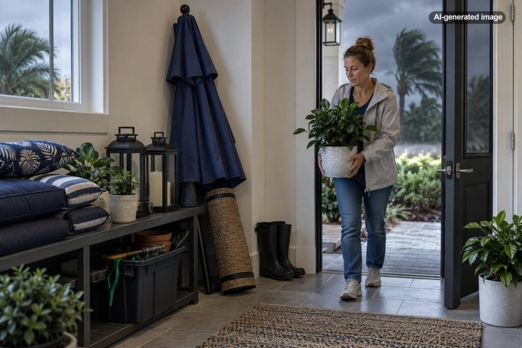 What Should You Store Indoors Before a Hurricane?