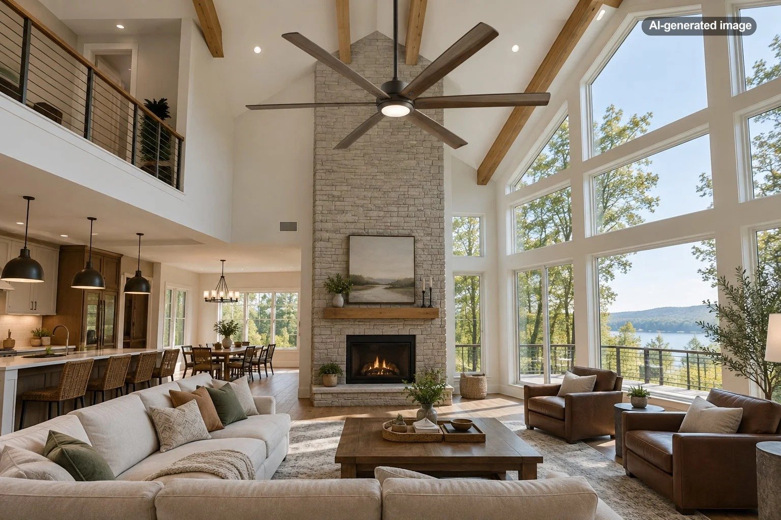 What Size Ceiling Fan Is Best for a Great Room With High Ceilings?