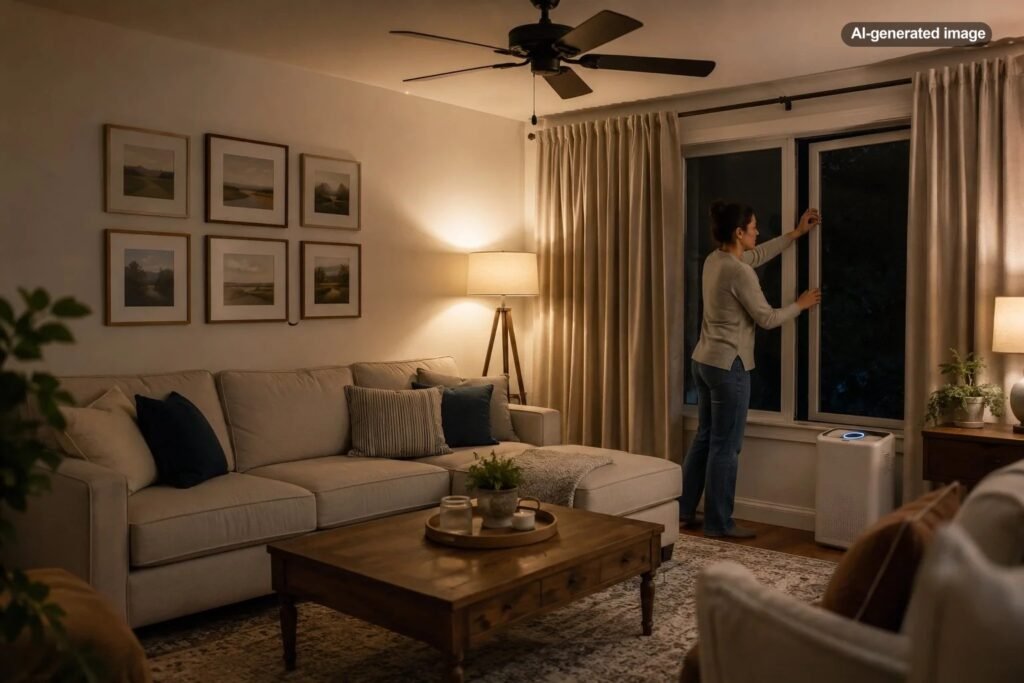 Why Does My Living Room Smell Fine During the Day but Stale at Night?