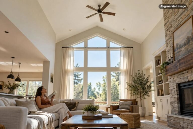 Can a Ceiling Fan Hang Too High to Move Air Well?