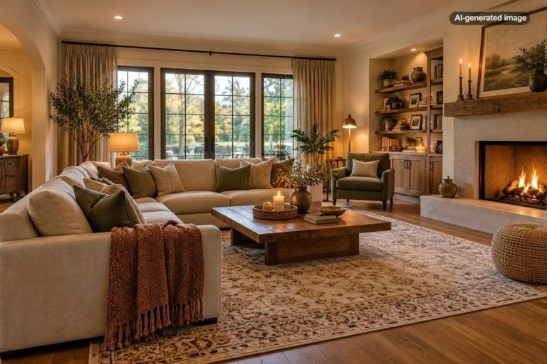 How Do You Make a Large Living Room Feel Cozy Without Adding More Furniture?