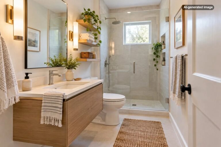 How Do You Make a Small Guest Bathroom Feel Less Cramped?
