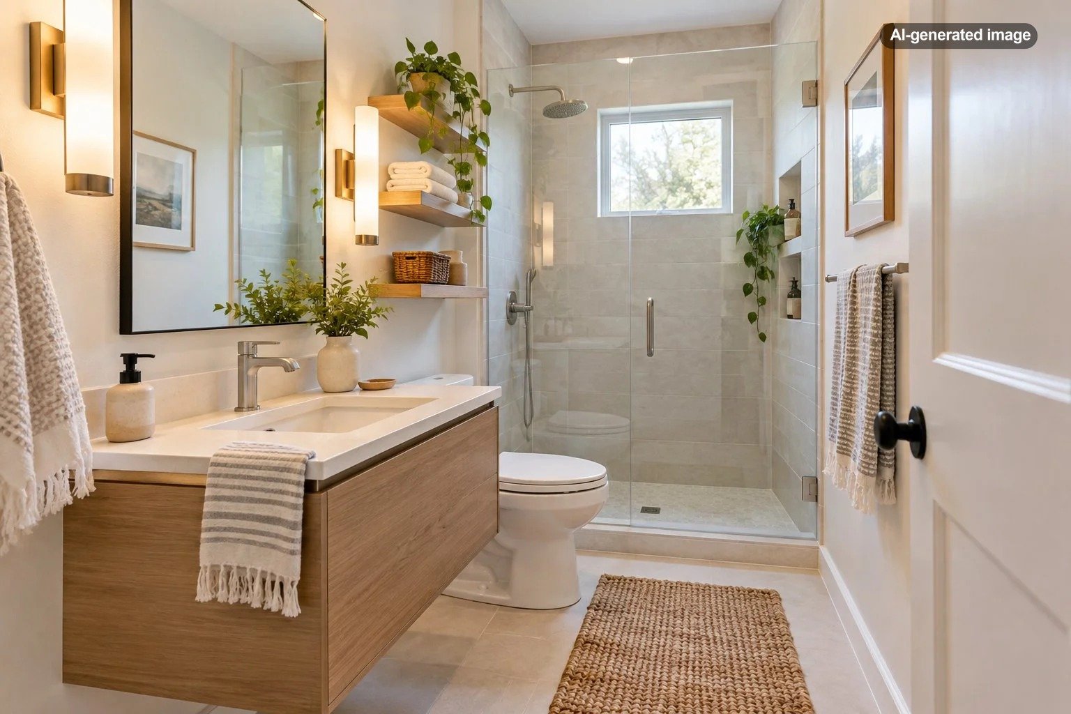 How Do You Make a Small Guest Bathroom Feel Less Cramped?