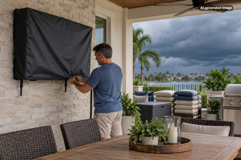 How Do You Protect Outdoor TVs Before a Hurricane?
