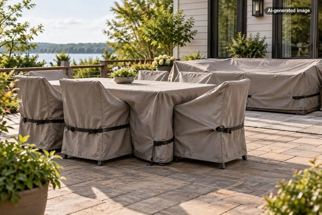 How Do You Stop Patio Furniture Covers From Blowing Off?