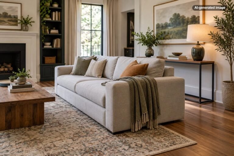 How Far Should a Sofa Be From the Wall?