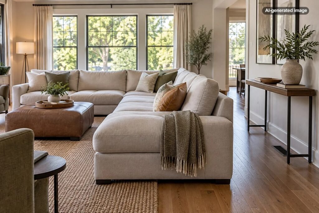 How Much Space Should Be Between a Sectional and the Wall?