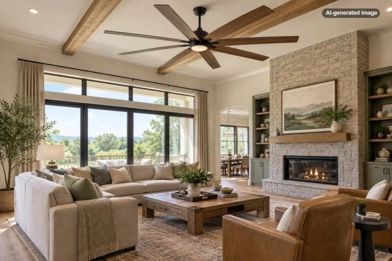What Size Ceiling Fan Is Best for a Large Living Room?