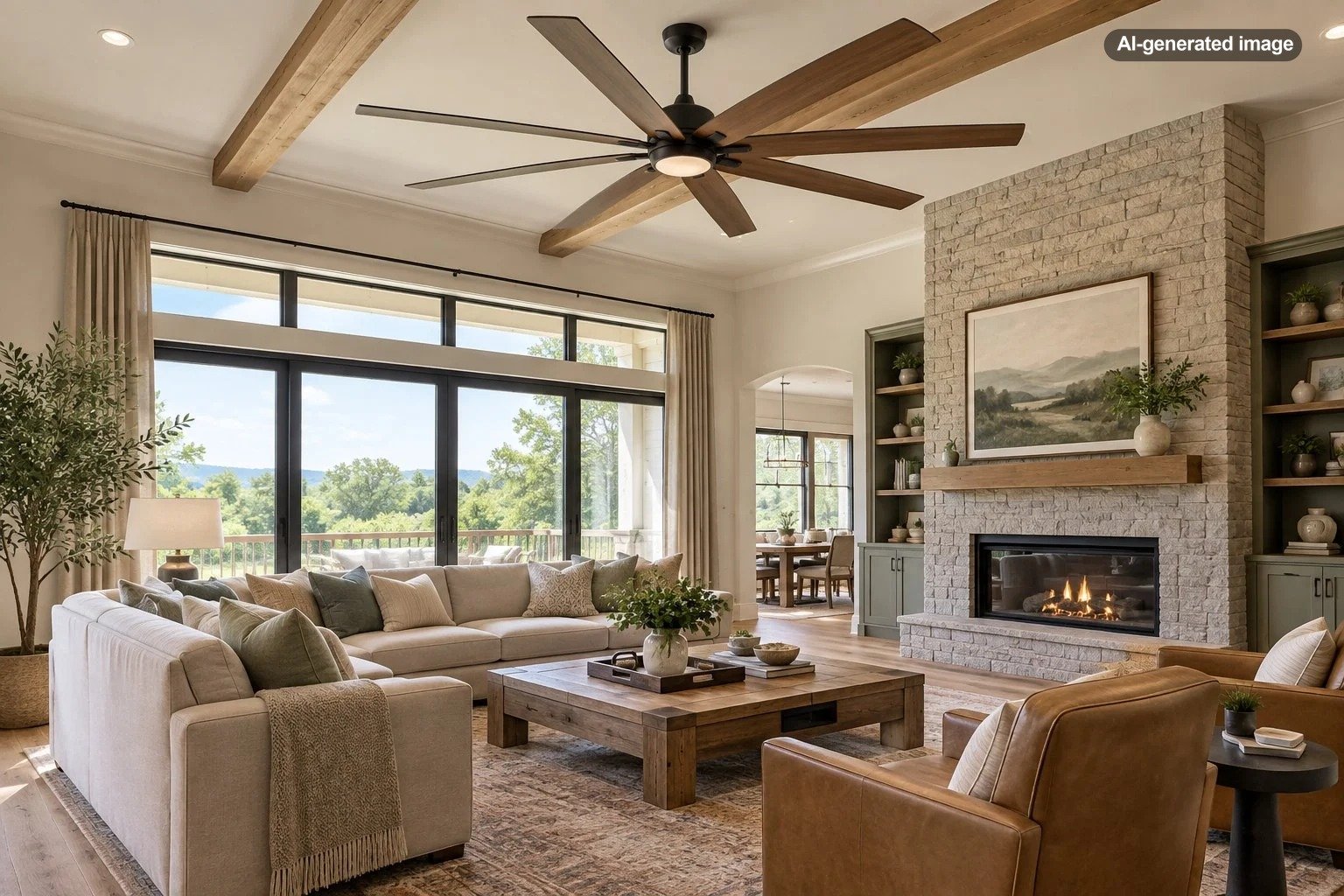 What Size Ceiling Fan Is Best for a Large Living Room?