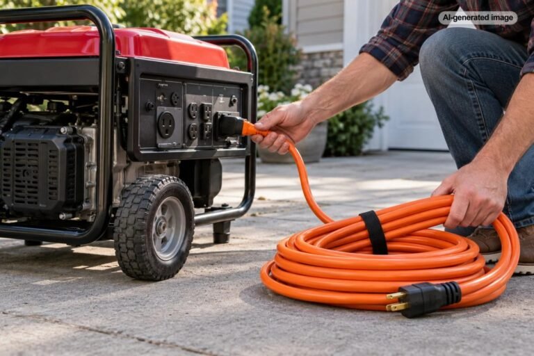 What Size Extension Cord Should You Use With a Portable Generator?