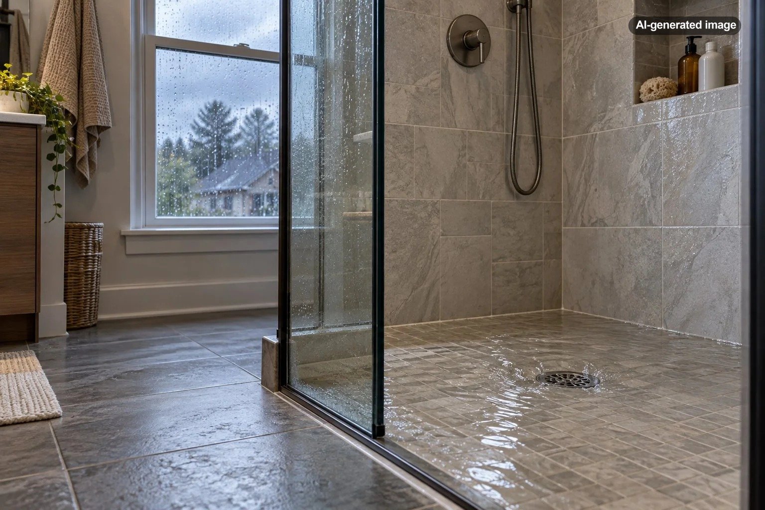 Why Does My Shower Drain Slowly Only After Heavy Rain?