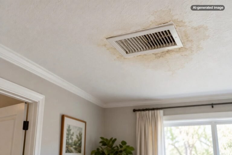 Why Is There Water Staining Around an AC Vent?